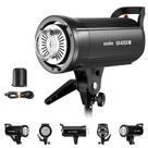 Flash estroboscópico de estúdio Godox SK400II-V 400Ws com LED 10W