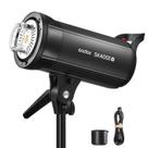 Flash estroboscópico Godox SK400IIV 400W 2.4G sem fio para fotografia
