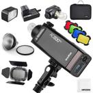 Flash Strobe GODOX AD200 Pro 200W 2.4G com acessórios