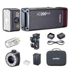 Flash Strobe Godox AD200 Pro II 200Ws 5800K com bateria