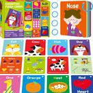 Flashcards SpriteGRU 106 PCS Early Learning com anéis