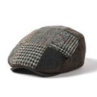 Flat Cap Houndstooth Patchwork Gatsby Newsboy para homens