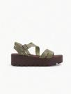 Flat Form Couro - Verde