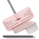 Flat Mop JOYMOOP Microfibra para limpeza de pisos 60 cm rosa