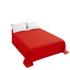 Flat Sheet Sfoothome Red Twin Size 1500TC Premium Hotel
