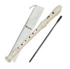 Flauta Doce Barroca Soprano Dolphin Dp124 - Cor Creme Única