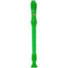 Flauta dolphin doce germanica soprano do verde transparente