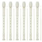 Flauta gravadora LOLYSIC Soprano de 8 furos, pacote com 16 unidades com vareta de limpeza Flauta gravadora LOLYSIC Soprano de 8 furos, pacote com 16 unidades com vareta de limpeza