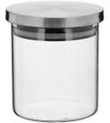 FLAVOR POTE 11x10x10cm 700ml BOROSILICATO TRANSP COM ANEL SILICONE