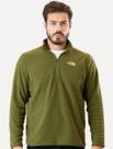 Fleece Glacier 1/4 Zip Masc - Verde Oliva - The North Face