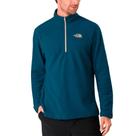 Fleece Pulover Masculino Glacier 1/4 Zip Azul Petroleo - The North Face