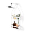 Flex duplo branco - suporte ou prateleira para ducha branco