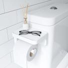 Flex - Porta Papel Higiênico com Suporte/Prateleira com ventosa Sure-Lock