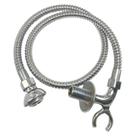 Flexível cromado com suporte e ducha manual 1m - 4260100cr1