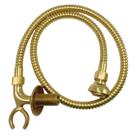 Flexível dourado com suporte e ducha manual 1m - 4260100do1