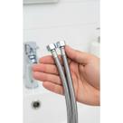 Flexível Inox 50cm 1/2 F/F: Água Quente/Fria, Alta Pressão