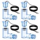 Float Switch Feekoon SS2 com adaptador de 3/4 polegadas, fio de 1,4 m, pacote com 4