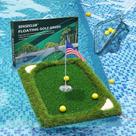 Floating Golf Green SENSECLUB para piscina com tapete e bolas