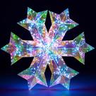 Floco de neve iluminado Joiedomi 38cm USB Prismatic 100 LED