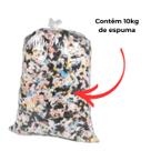 Flocos de Espuma, 10 kg , Confortável,Macia,Flexível,Reciclada para Enchimento de Puffs , Almofadas,Pets,Artesanato.