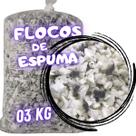 Flocos de Espuma 3Kg para enchimento de Puff Travesseiros Almofada Artesanatos Espuma Flocada