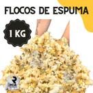 Flocos de Espuma triturada para enchimento de puffs e almofadas 1 kg Premiun