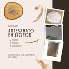 Flocos de Isopor para Texturas Projetos Artísticos 100 Litros