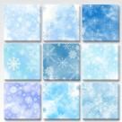 Flocos de neve de inverno Sticky Notes Demonwer de 9 peças 7,5 x 7,5 cm
