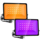 Floodlight Onforu Orange and Purple Halloween 30W, pacote com 2