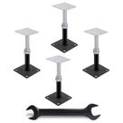 Floor Jacks Zejoot Adjustable House 4 peças 5-8 de altura 5000 kg