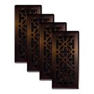 Floor Register Decor Grates AGH410-RB Gothic 4x10", pacote com 4
