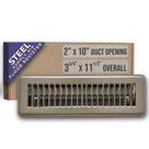 Floor Register Handua serve para abertura de dutos 2x10 e 10x2 em marrom