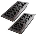 Floor Register Howeall, 10 x 20 cm, pacote com 2 unidades, bronze polido a óleo para caminhar