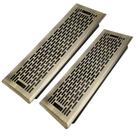 Floor Register Howeall 10x35cm, pacote com 2 unidades, Heavy Duty Walkable