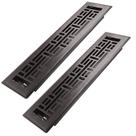 Floor Register Howeall, 2x12 polegadas, pacote com 2 unidades, Heavy Duty Floor Register Howeall, 2x12 polegadas, pacote com 2 unidades, Heavy Duty