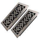 Floor Register Howeall 4x10 cm, pacote com 2 aberturas de ventilação de piso que podem ser percorridas