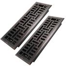 Floor Register Howeall 4x14 cm, pacote com 2 aberturas de ventilação de piso caminháveis