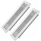 Floor Register Howeall, pacote com 2, 5 x 30 cm, metal pesado, branco