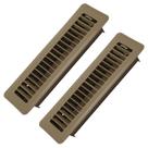 Floor Register Howeall, pacote com 2 x 10, aço marrom