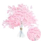 Flor Artificial Decorativa Com 12 Galhos Caules De Eucalipto Rosa - Castela