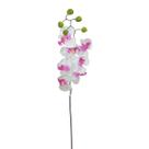 Flor Artificial Haste de Orquídea Seda Decorativa - 90cm
