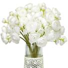 Flor artificial Letjolt Ranunculus White Silk 18 unidades Flor artificial Letjolt Ranunculus White Silk 18 unidades