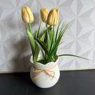 Flor artificial Tulipa com vaso
