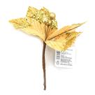 Flor Bico Glitter 20cm Cazza Dourado
