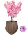 Flor Cerejeira Pessegueiro Artificial Buque Com Vaso Planta