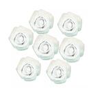 Flor de eva 50mm cor branco pct c/6 unidades