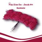 Flor De Eva Rosa Escuro - MIni Rosa - Pacote Com 144 Unidades - Nybc