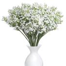 Flor de Gypsophila de seda artificial Baby Breath x12 - branca