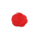 Flor de organza 3.5cm cor 035 vermelho pct c/ 6 unidades