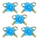 Flor de rococó grande 25mm cor azul turquesa pct c/10 unidades